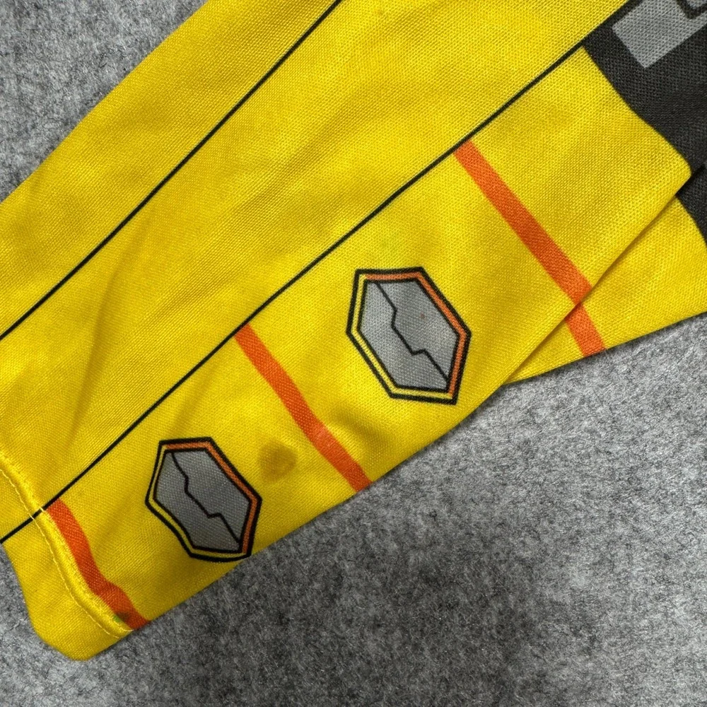 Transformers Boys Bumblebee Costume Small 4-6 Yellow Padded Muscle Jumpsuit Mask